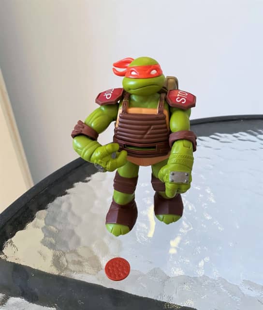 Teenage Mutant Ninja Turtles Flingers Michelangelo Figurine TMNT Rare ...