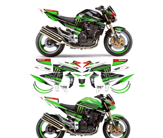 KAWASAKI Z1000 SBK REPLICA 2003 ONWARDS GRAPHIC DECALS KIT Motorcycle
