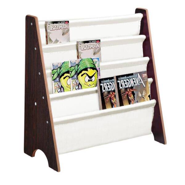5 Tier Kids Bookshelf Children Bookcase Organiser Magazine Bookcases