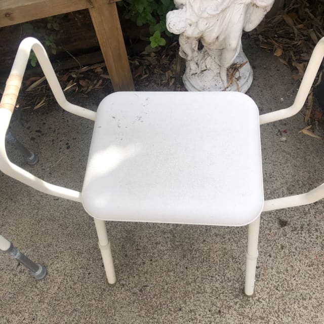 White shower stool Stools & Bar stools Gumtree Australia Whitehorse