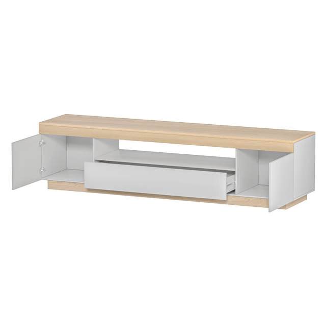 TV Entertainment Unit Stand 180CM White Wood... Entertainment