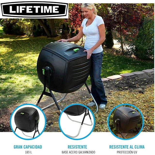 NEW Lifetime 50 Gallon (189 Litre) Compost Tumbler Pots & Garden Beds