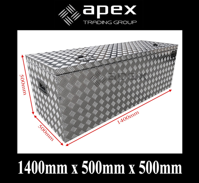 APEX ALUMINIUM UTE TRUCK TRAILER TOOLBOX 1455 140x50x50 Other Parts