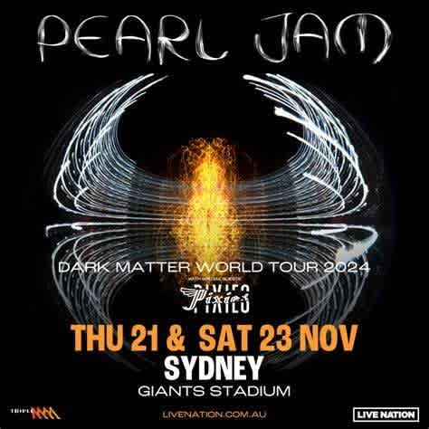 PEARL JAM TICKET SYDNEY 21/11/24 ENGIE - Concerts in Chifley NSW