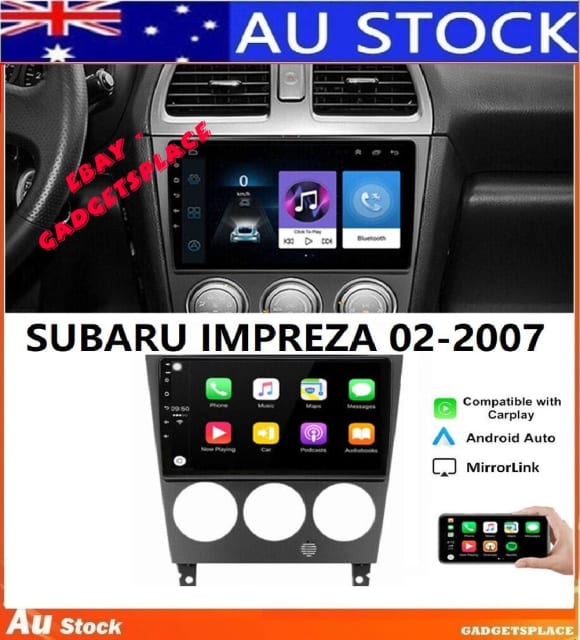 Android 13 Stereo Radio GPS Head Unit audio For Subaru Impreza 02 07