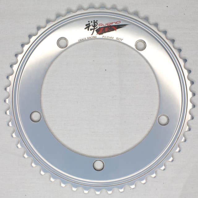 Sugino ZEN Track Racing 144BCD 50T 5-Bolt Chainring Track Bike