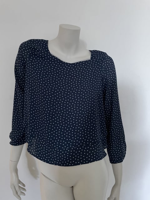 Zara, Tops, Zara Short Polka Dot Top