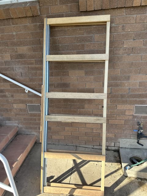 Hume doors 2040x 720 75mm flush jamb evolution cavity slider frame ...