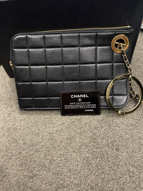 Chanel black bar quilted leather evening clutch | Bags | Gumtree Australia  Hurstville Area - Peakhurst | 1308954982