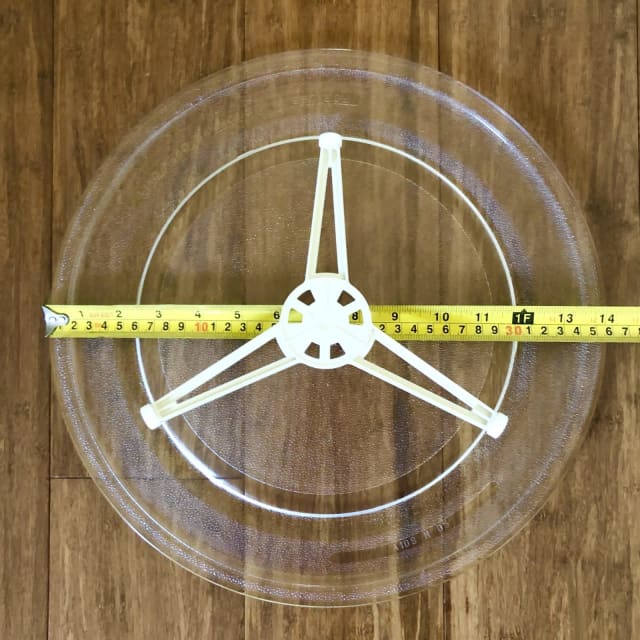 Microwave Glass Turntable 36cm Dia Replacement Plate and Roller Wheel