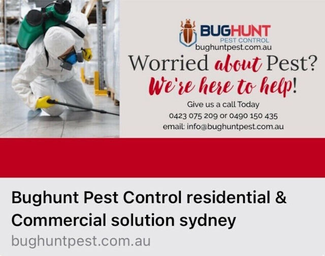 BUGHUNT PEST CONTROL SERVICES Pest Control Gumtree Australia