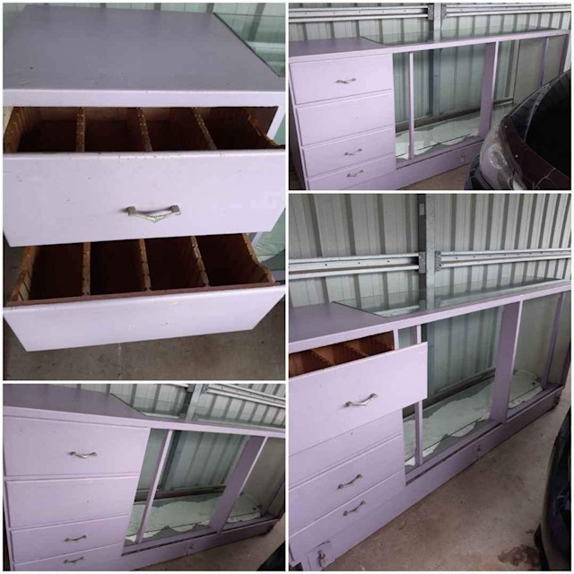 Showcase Shop Counter Glass Display Shelf 7ft 6 inches x 21 inches wid