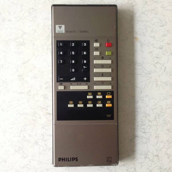 Vintage Philips TV Remote Control No. 5372 Original Genuine TV