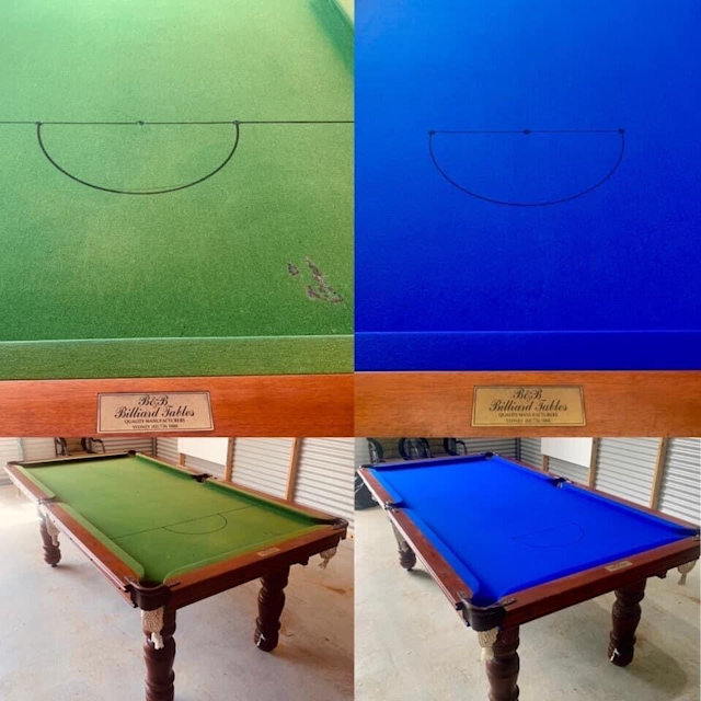 Pool Snooker Billiard Table recover service, felt rubbers pockets