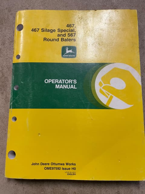 John Deere 467 Baler Operators Manual. | Miscellaneous Goods | Gumtree ...