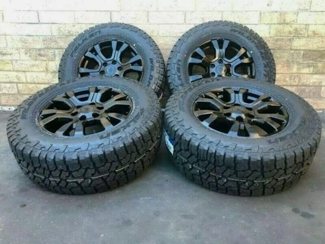 Ford Ranger Wildtrak 18 inch wheels and tyres gloss black 265/60/18 ...