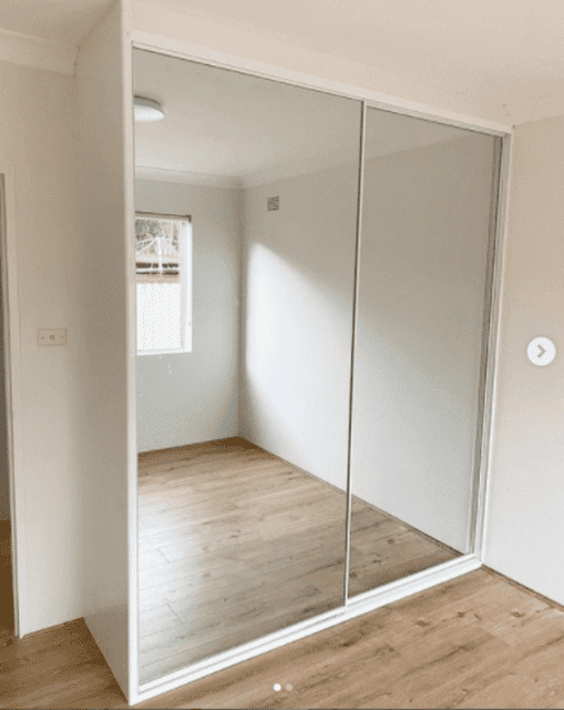 BUILT IN WARDROBE DOORS AND TRACKS ONLY 550 INSTALLED SYDNEY WIDE