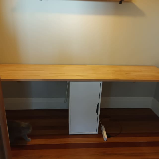 Desk top/work bench made of solid timber and cupboard Desks Gumtree Australia Marrickville