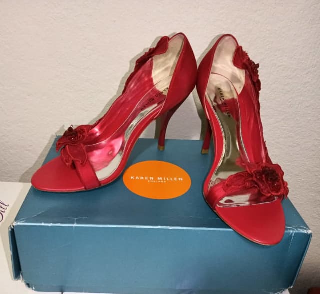 Karen millen red on sale shoes