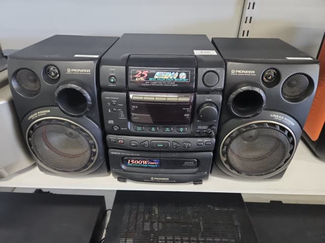 Stereo system pioneer xr-p560f disc cd player 2x speakers | Stereo ...