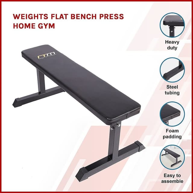 Weights Flat Bench Press Home Gym Gym Fitness Gumtree