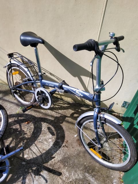 crane hinge folding bike