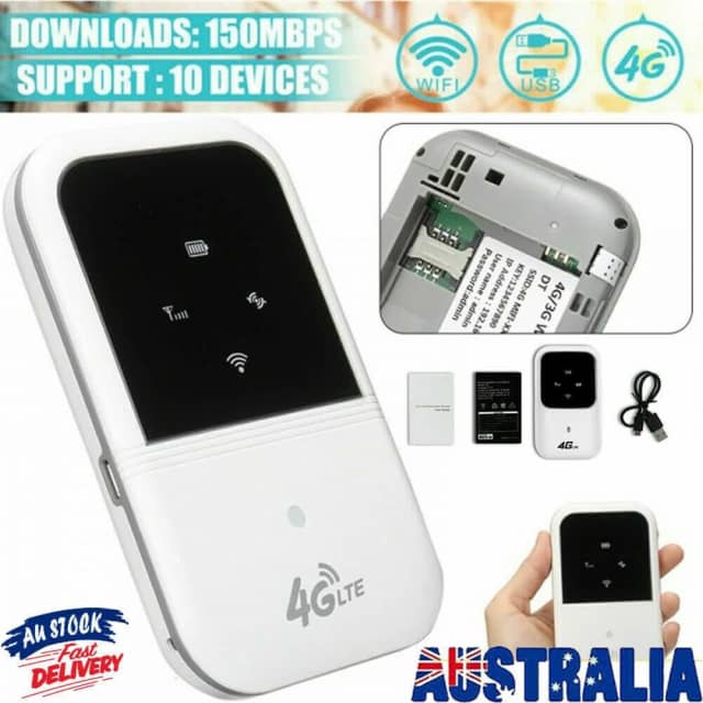 Wireless Unlocked 4G LTE Mobile Portable WiFi Router SIM Card MIFI Mod