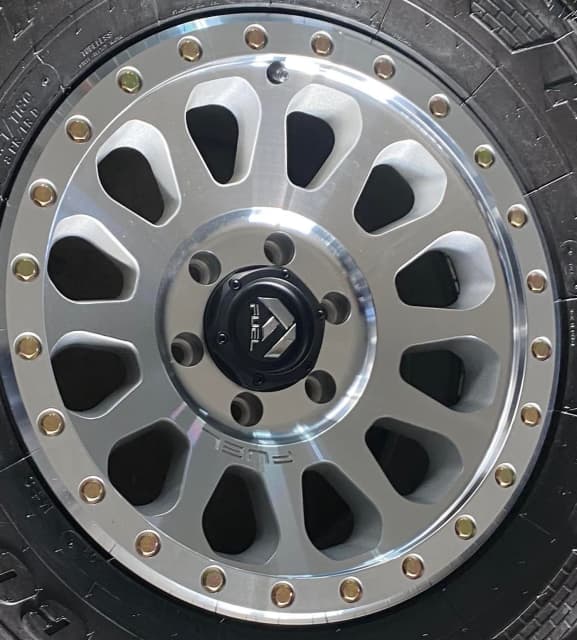 17” fuel vector wheels polished silver with tyres Hilux triton Wheels