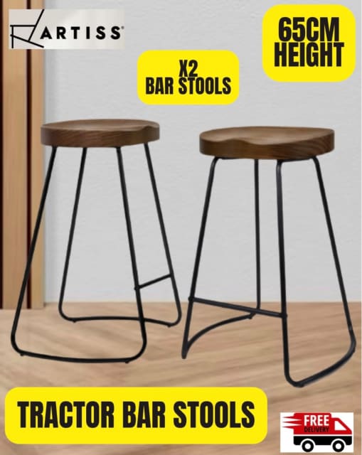 Vintage Tractor Bar Stools x 2 (Brand New) Stools & Bar stools