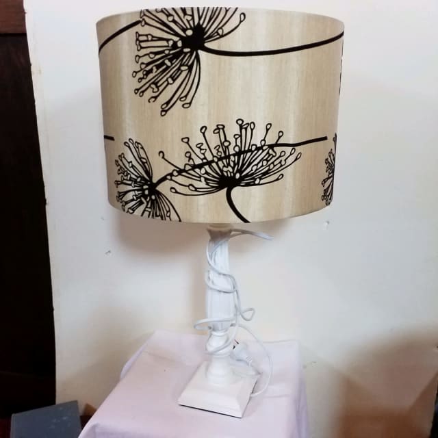 Pair table lamp agapanthus shade plain shade Table & Desk Lamps