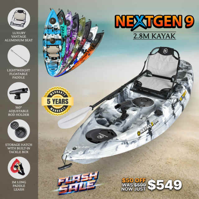 Wide Range of Single and Double Fishing Kayaks on Sale Coffs Harbour ...