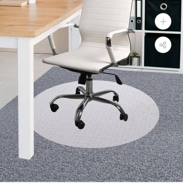 Carpet floor best sale keyshape chair mat