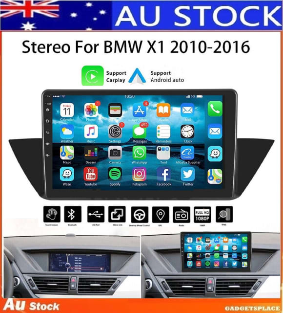 Car Carplay Radio Stereo Android 12 GPS headunit For BMW X1 E84 9 16