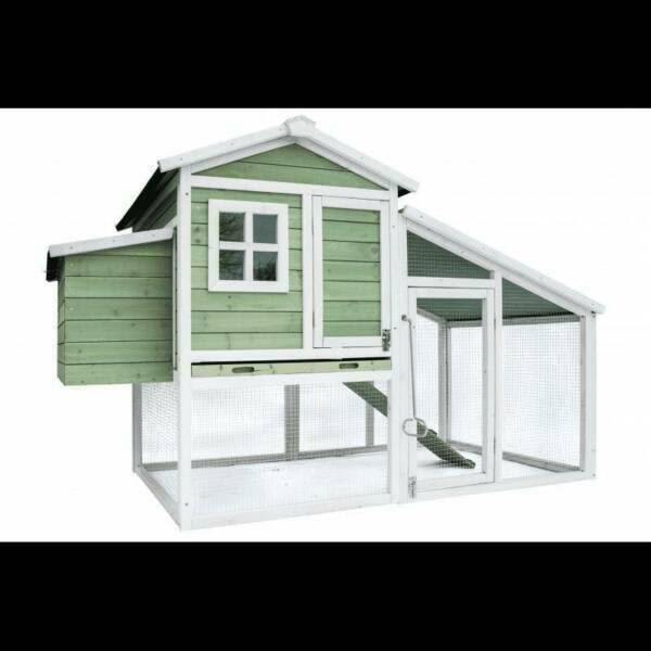 Large Chicken Coop Rabbit Hutch Ferret Cage Hen Chook House 190x90X116