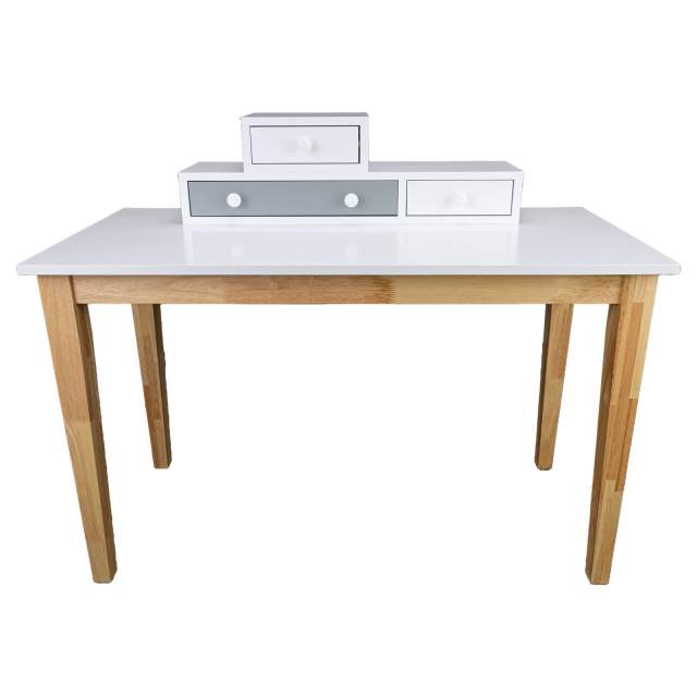 Reader Kids Children Study Computer Desk 120cm Table Rubber Woodgrey