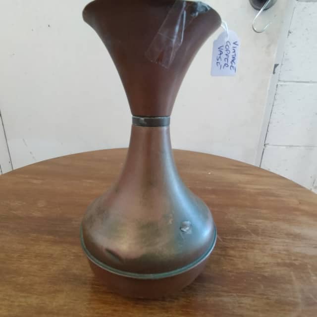 Vintage copper Vase. Some dents etc appropriate with age. Vases