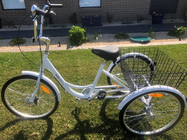 mint green tricycle