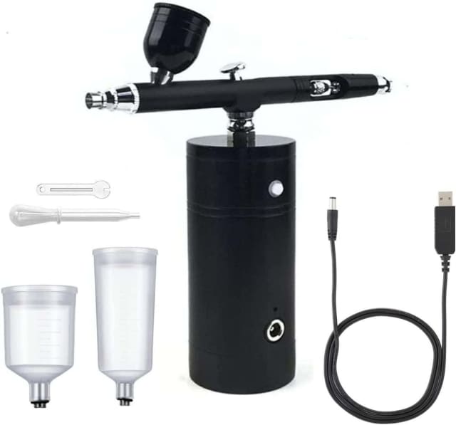 Cordless Airbrush Mini Compressor 10ml 20ml 40 ml Cups Spray Painting
