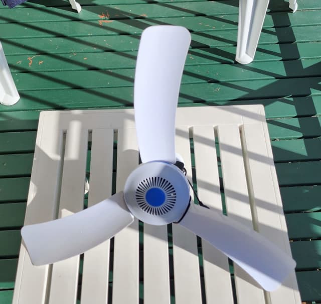 ROVIN 12V PORTABLE CEILING FAN WITH CIGARETTE PLUG Miscellaneous