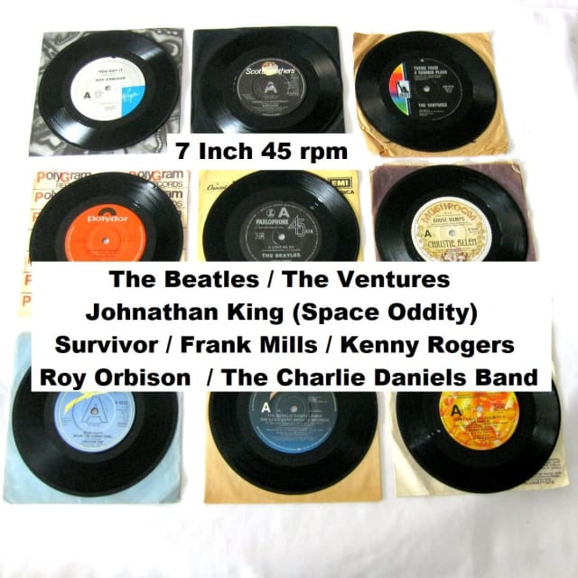 Assorted 7inch 45 rpm Record Vinyl Music Song Juke Box (Batch 28