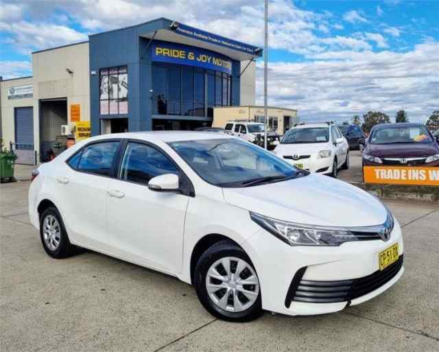 2018 Toyota Corolla ZRE172R MY17 Ascent White 7 Speed CVT Auto ...