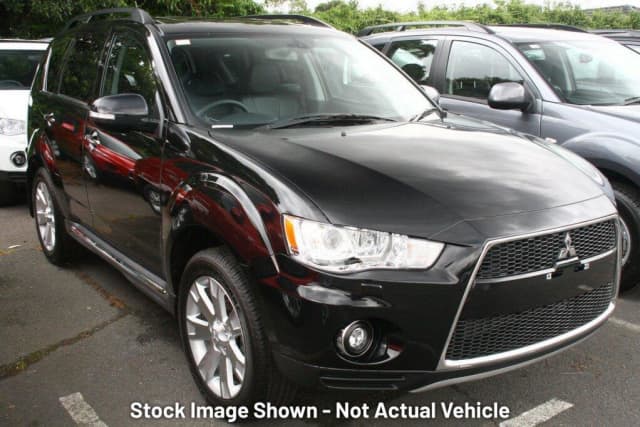 2010 Mitsubishi Outlander ZH MY11 VR-X Black 6 Speed Sports Automatic ...