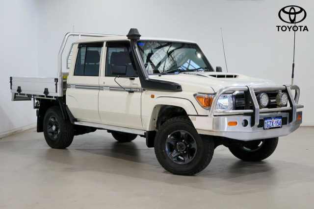 2020 Toyota Landcruiser VDJ79R GXL Double Cab French Vanilla 5 Speed ...