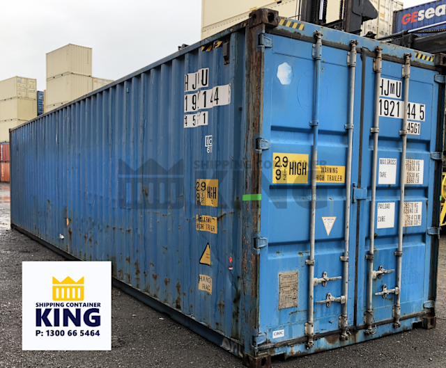40 Foot High Cube AGrade Cargoworthy Shipping Container Local in