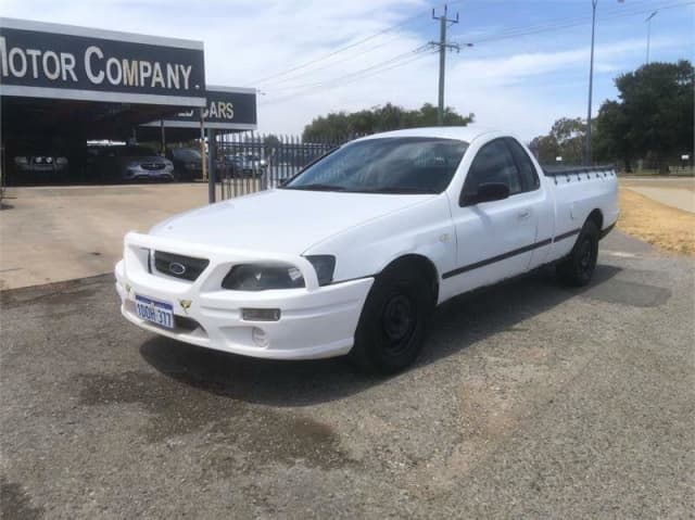 2007 Ford Falcon BF Mk II XL Ute Super Cab White 4 Speed Sports ...