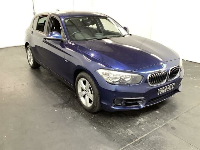2015 BMW 118i F20 LCI Sport Line Blue 8 Speed Automatic Hatchback ...
