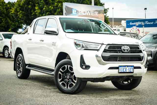 2022 Toyota Hilux GUN126R SR5 Double Cab White 6 Speed Sports Automatic ...