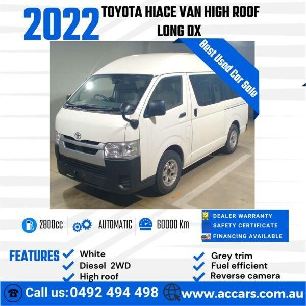 2022 Toyota HiAce VAN CAMPERVAN White Automatic High Roof Van Cars