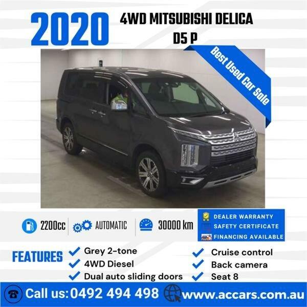 2020 Mitsubishi Delica MPV Gray 2tone Automatic 4WD MINIVAN Cars