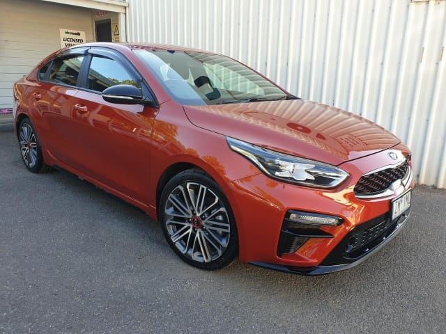 2020 Kia Cerato BD MY21 GT Safety Pack Sunset Orange 7 Speed Auto Dual ...